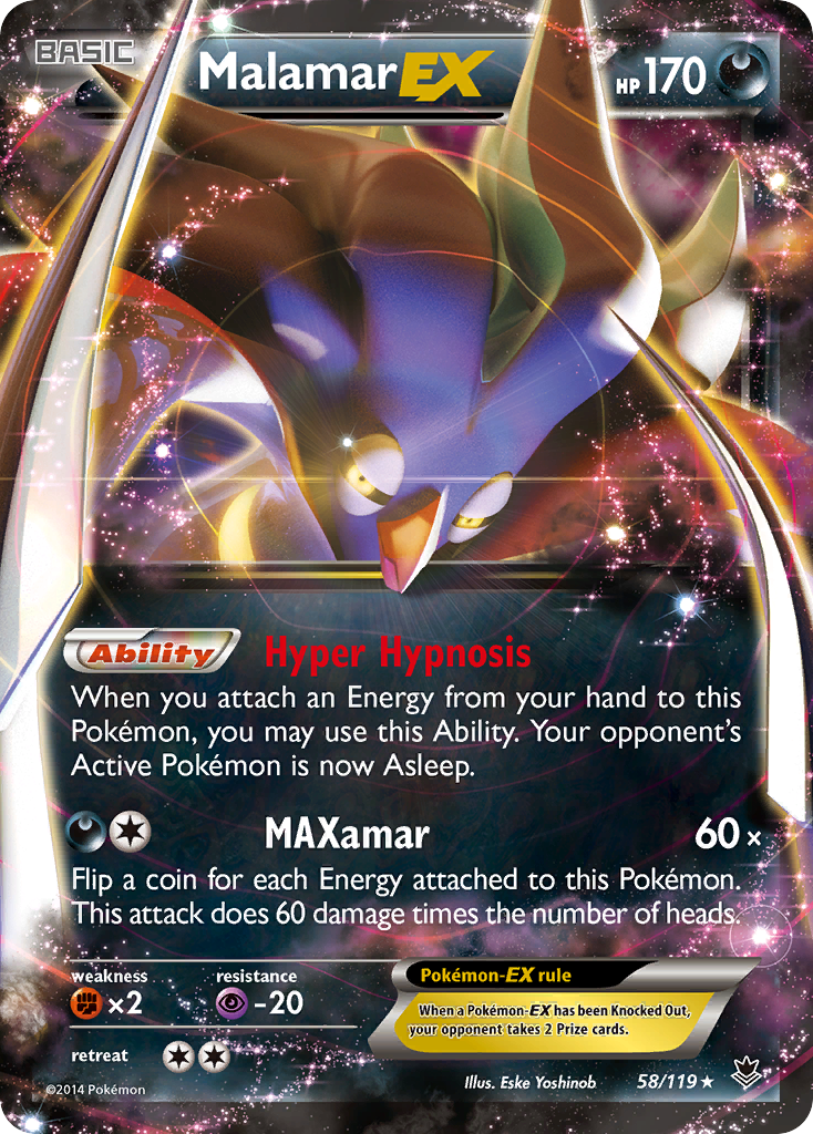 Malamar EX (58/119) [XY: Phantom Forces] | Gear Gaming Fayetteville