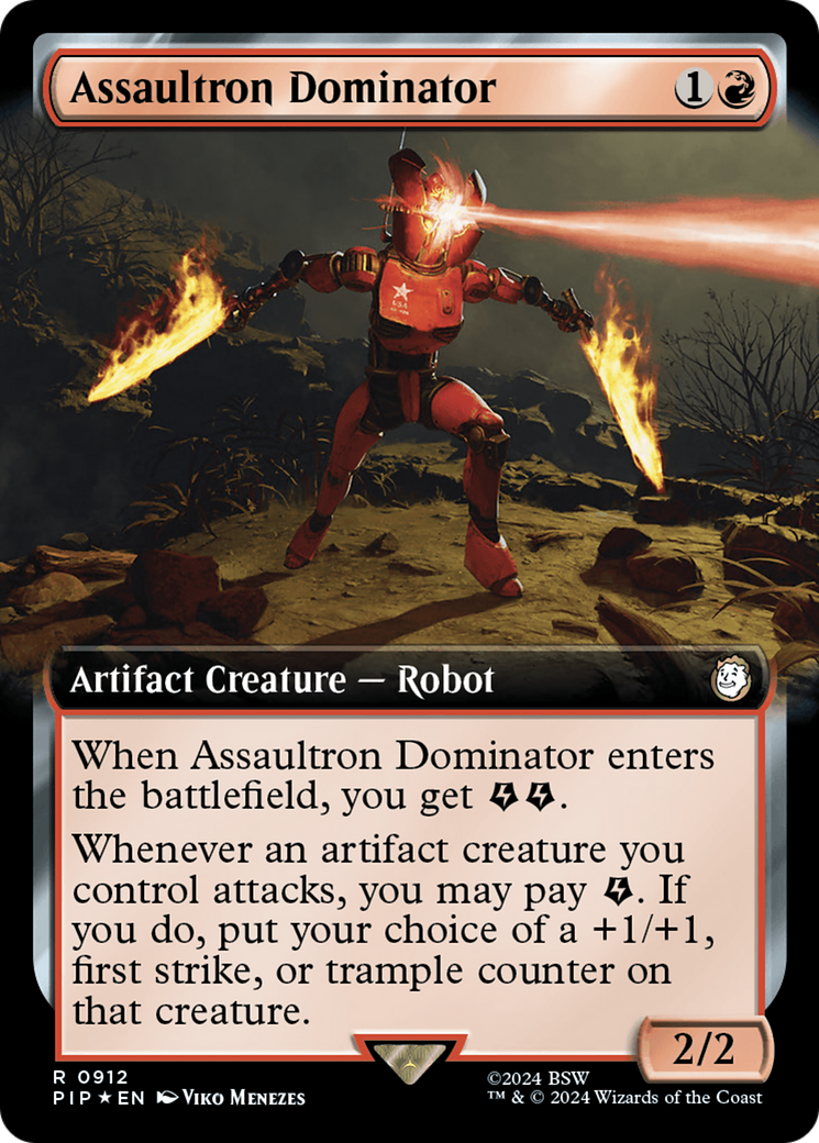 Assaultron Dominator (Extended Art) (Surge Foil) [Fallout] | Gear Gaming Fayetteville