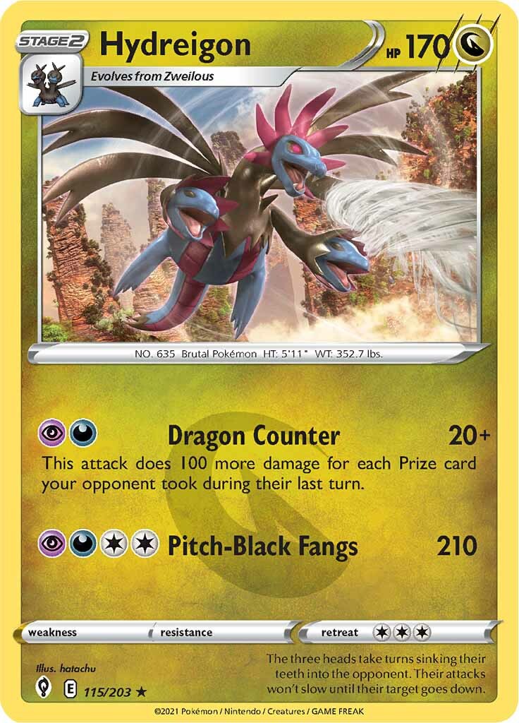Hydreigon (115/203) [Sword & Shield: Evolving Skies] | Gear Gaming Fayetteville