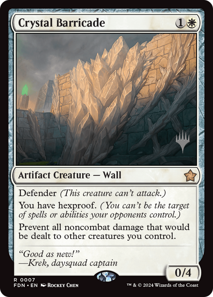 Crystal Barricade [Foundations Promos] | Gear Gaming Fayetteville