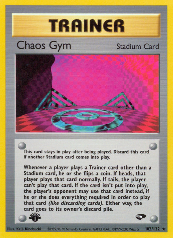 Chaos Gym (102/132) [Gym Challenge 1st Edition] | Gear Gaming Fayetteville