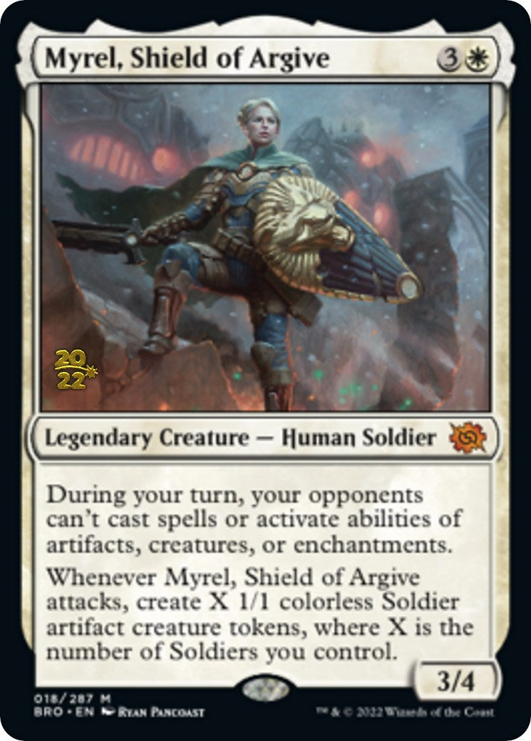 Myrel, Shield of Argive [The Brothers' War Prerelease Promos] | Gear Gaming Fayetteville