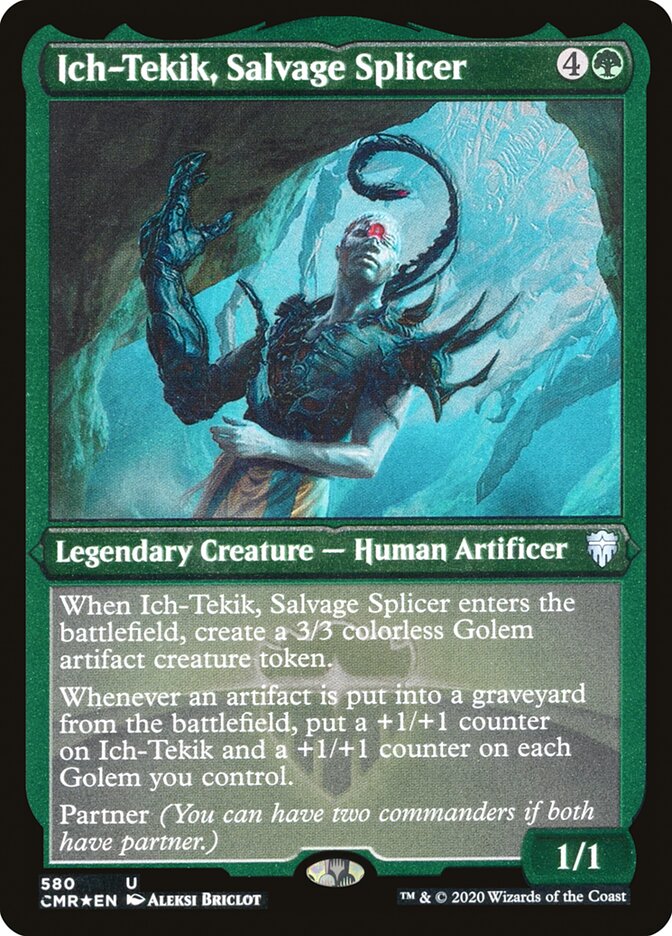 Ich-Tekik, Salvage Splicer (Etched) [Commander Legends] | Gear Gaming Fayetteville