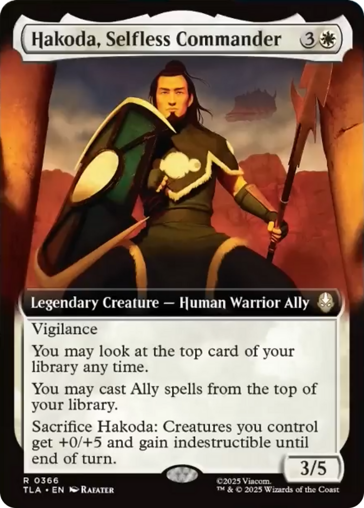 Hakoda, Selfless Commander (Extended Art) [Avatar: The Last Airbender] | Gear Gaming Fayetteville
