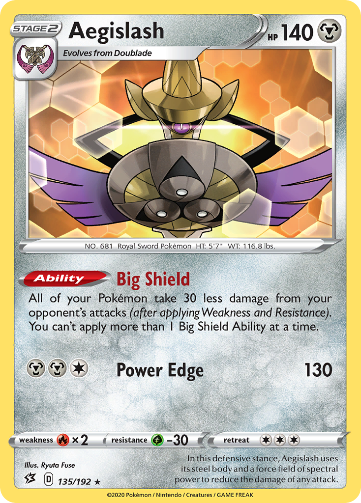 Aegislash (135/192) [Sword & Shield: Rebel Clash] | Gear Gaming Fayetteville