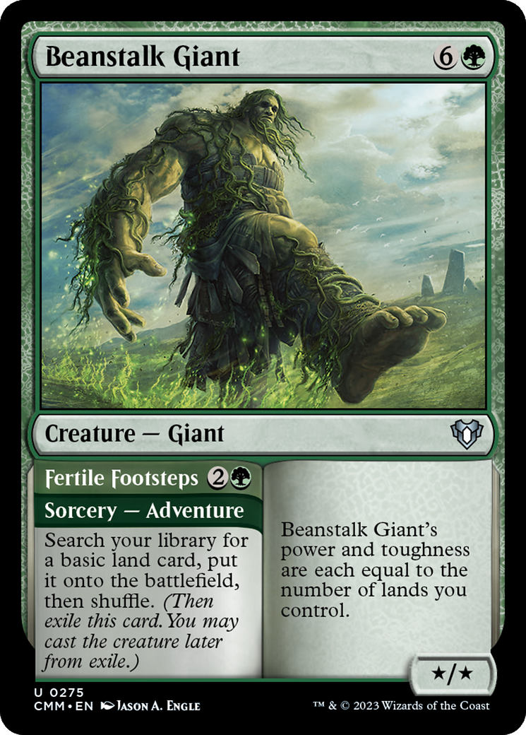 Beanstalk Giant // Fertile Footsteps [Commander Masters] | Gear Gaming Fayetteville