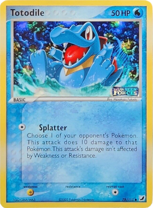 Totodile (78/115) (Stamped) [EX: Unseen Forces] | Gear Gaming Fayetteville