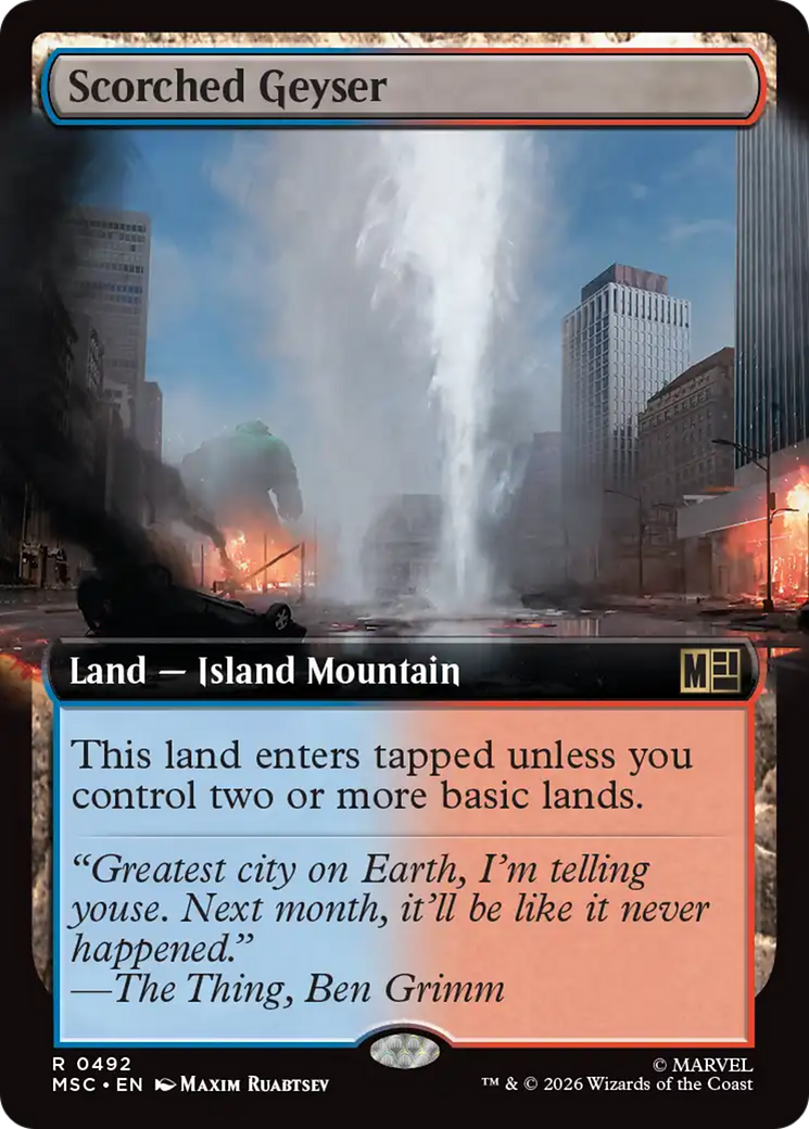 Scorched Geyser (Extended Art) [Marvel Super Heroes Commander] | Gear Gaming Fayetteville