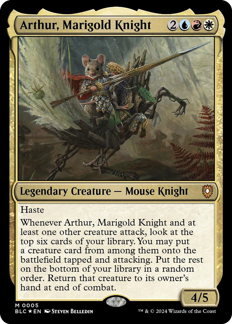 Arthur, Marigold Knight [Bloomburrow Commander] | Gear Gaming Fayetteville