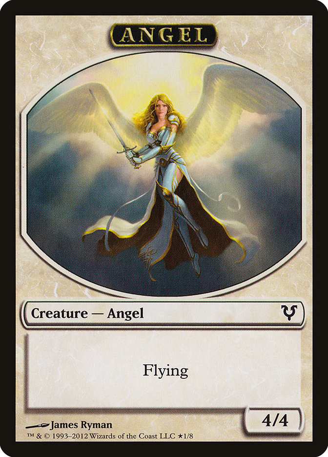 Angel // Demon Double-Sided Token (Oversized) [Open the Helvault] | Gear Gaming Fayetteville