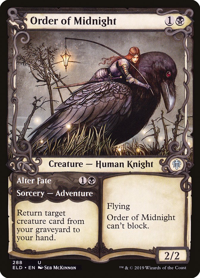 Order of Midnight // Alter Fate (Showcase) [Throne of Eldraine] | Gear Gaming Fayetteville