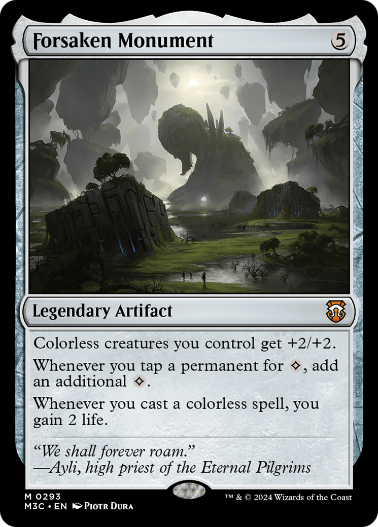 Forsaken Monument (Ripple Foil) [Modern Horizons 3 Commander] | Gear Gaming Fayetteville