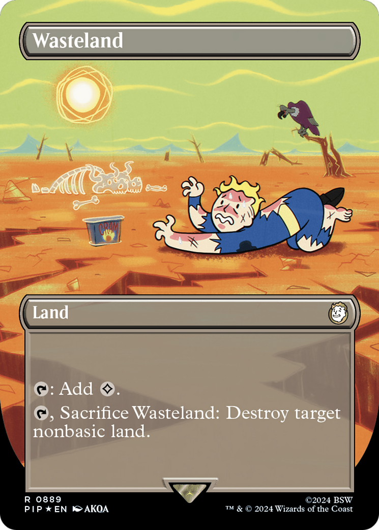 Wasteland (Borderless) (Surge Foil) [Fallout] | Gear Gaming Fayetteville