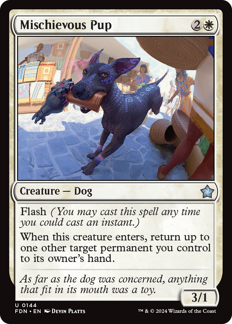 Mischievous Pup [Foundations] | Gear Gaming Fayetteville