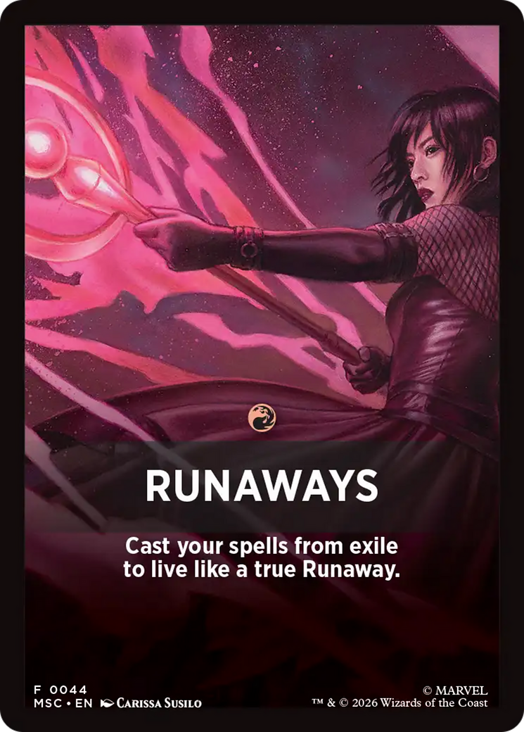 Runaways Theme Card [Marvel Super Heroes Commander] | Gear Gaming Fayetteville