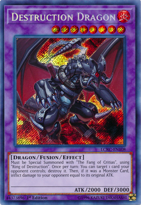 Destruction Dragon [LCKC-EN108] Secret Rare | Gear Gaming Fayetteville