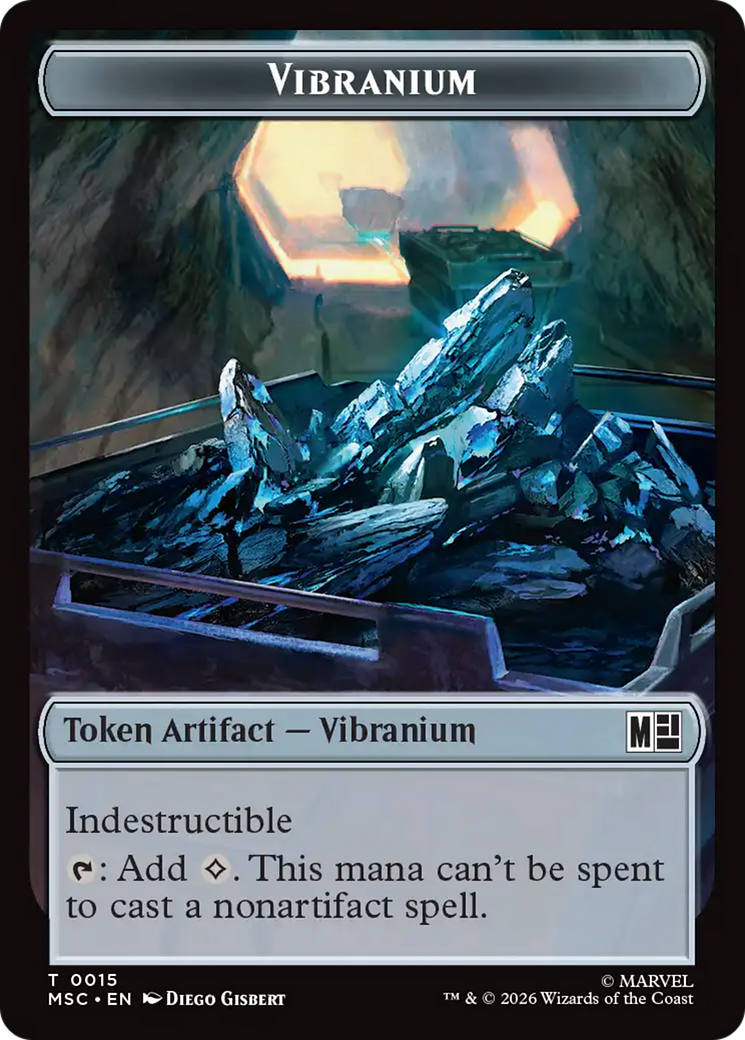 Angel (004) // Vibranium (015) Double-Sided Token [Marvel Super Heroes Commander Tokens] | Gear Gaming Fayetteville