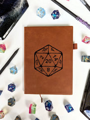 D20 | Vegan Leather Mini Dot Journal | Gear Gaming Fayetteville