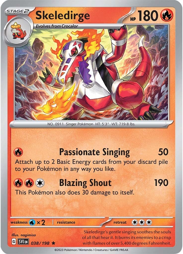 Skeledirge (038/198) [Scarlet & Violet: Base Set] | Gear Gaming Fayetteville