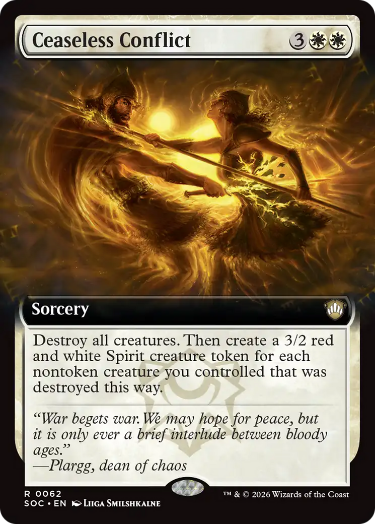 Ceaseless Conflict (Extended Art) [Secrets of Strixhaven Commander] | Gear Gaming Fayetteville