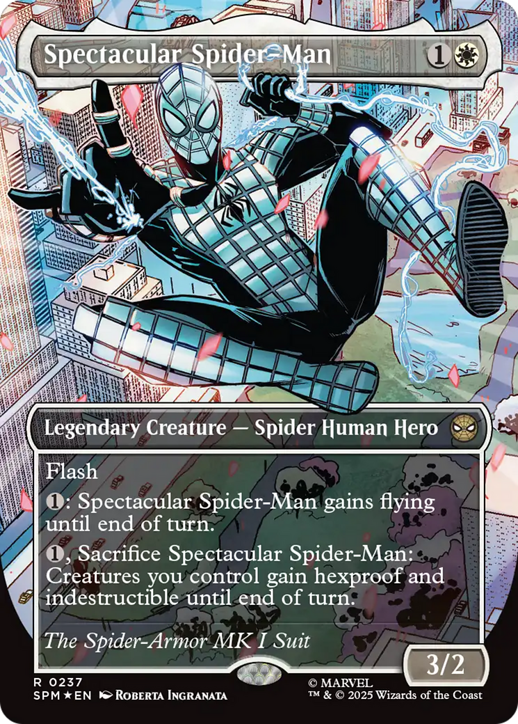 Spectacular Spider-Man (0237) (Borderless) (Textured Foil) [Marvel's Spider-Man] | Gear Gaming Fayetteville