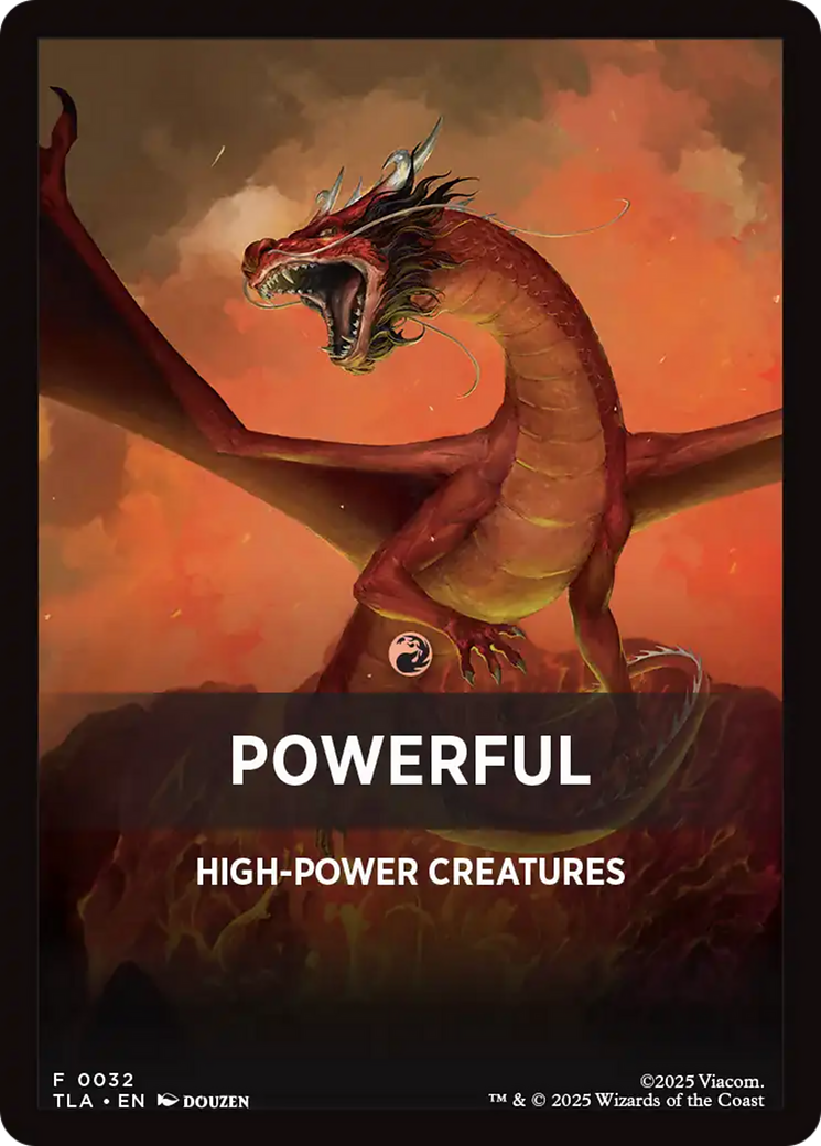 Powerful Theme Card [Avatar: The Last Airbender Tokens] | Gear Gaming Fayetteville