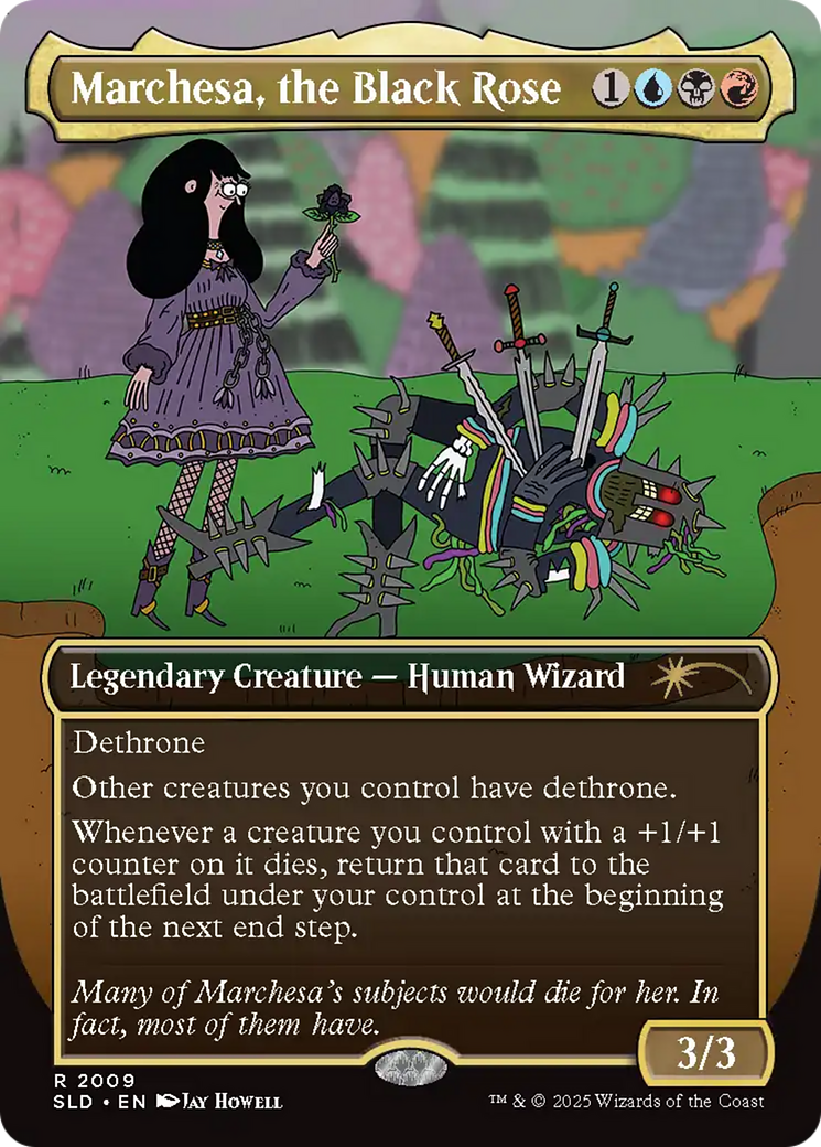 Marchesa, the Black Rose (Rainbow Foil) [Secret Lair Drop Series] | Gear Gaming Fayetteville