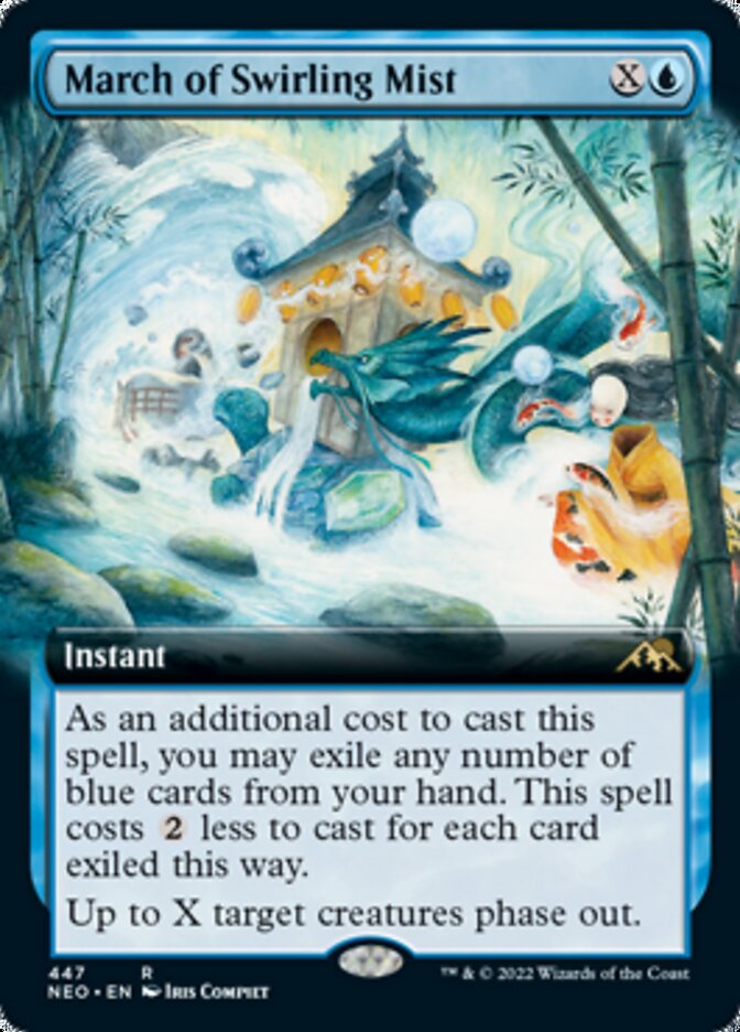 March of Swirling Mist (Extended Art) [Kamigawa: Neon Dynasty] | Gear Gaming Fayetteville