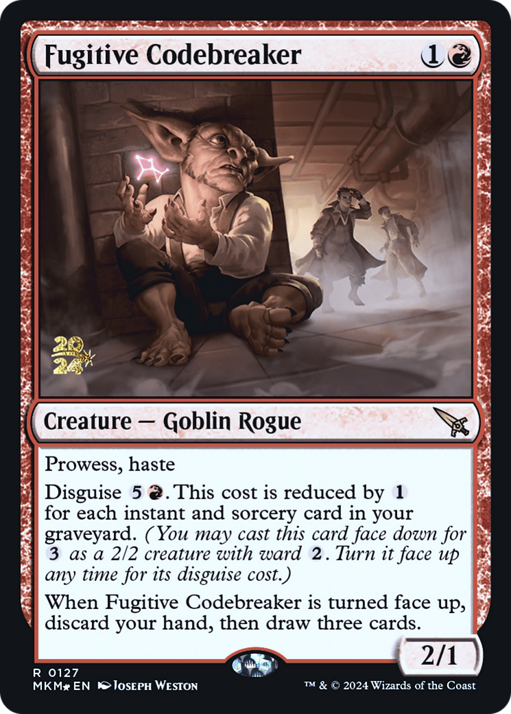 Fugitive Codebreaker [Murders at Karlov Manor Prerelease Promos] | Gear Gaming Fayetteville