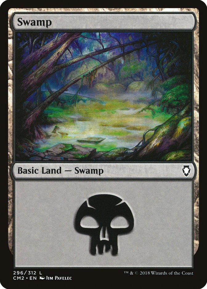 Swamp (296) [Commander Anthology Volume II] | Gear Gaming Fayetteville