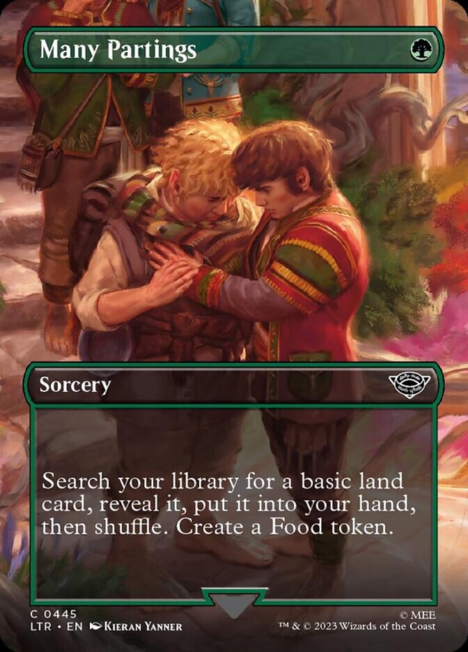 Many Partings (Borderless Alternate Art) [The Lord of the Rings: Tales of Middle-Earth] | Gear Gaming Fayetteville