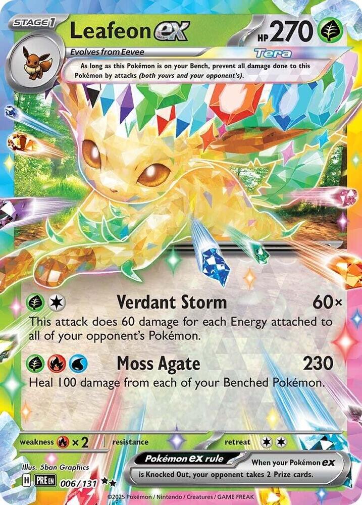 Leafeon ex (006/131) [Scarlet & Violet: Prismatic Evolutions] | Gear Gaming Fayetteville