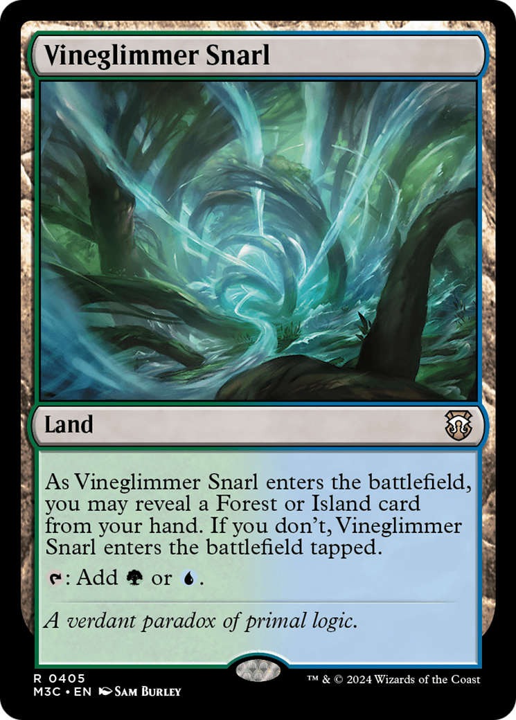 Vineglimmer Snarl (Ripple Foil) [Modern Horizons 3 Commander] | Gear Gaming Fayetteville