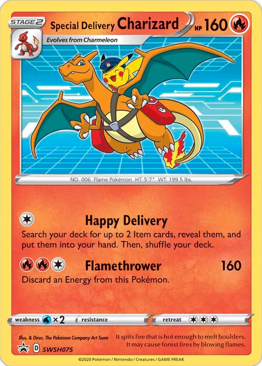 Special Delivery Charizard (SWSH075) [Sword & Shield: Black Star Promos] | Gear Gaming Fayetteville