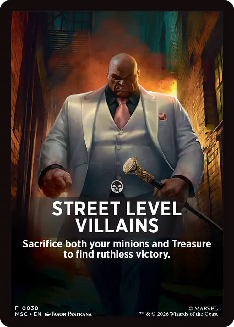 Street Level Villains Theme Card [Marvel Super Heroes Commander] | Gear Gaming Fayetteville
