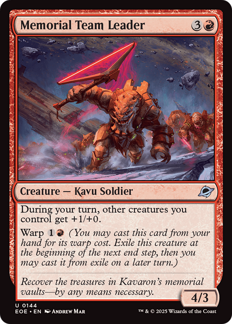 Memorial Team Leader [Edge of Eternities] | Gear Gaming Fayetteville
