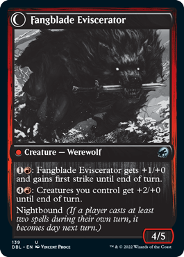 Fangblade Brigand // Fangblade Eviscerator [Innistrad: Double Feature] | Gear Gaming Fayetteville