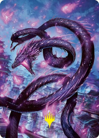 Junji, the Midnight Sky 2 Art Card (Gold-Stamped Signature) [Kamigawa: Neon Dynasty Art Series] | Gear Gaming Fayetteville