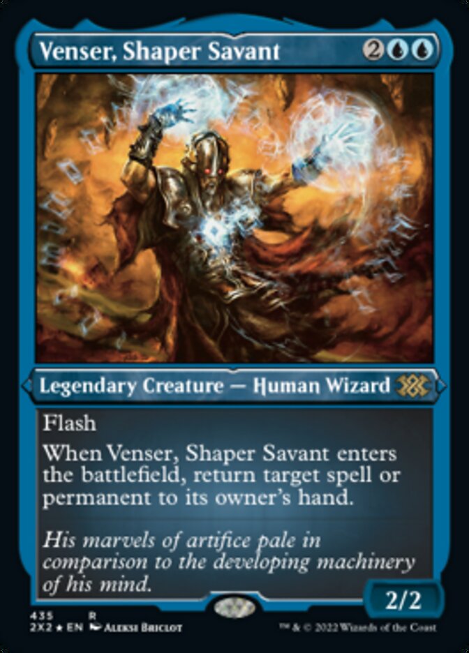 Venser, Shaper Savant (Foil Etched) [Double Masters 2022] | Gear Gaming Fayetteville