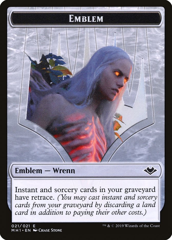 Zombie (007) // Wrenn and Six Emblem (021) Double-Sided Token [Modern Horizons Tokens] | Gear Gaming Fayetteville