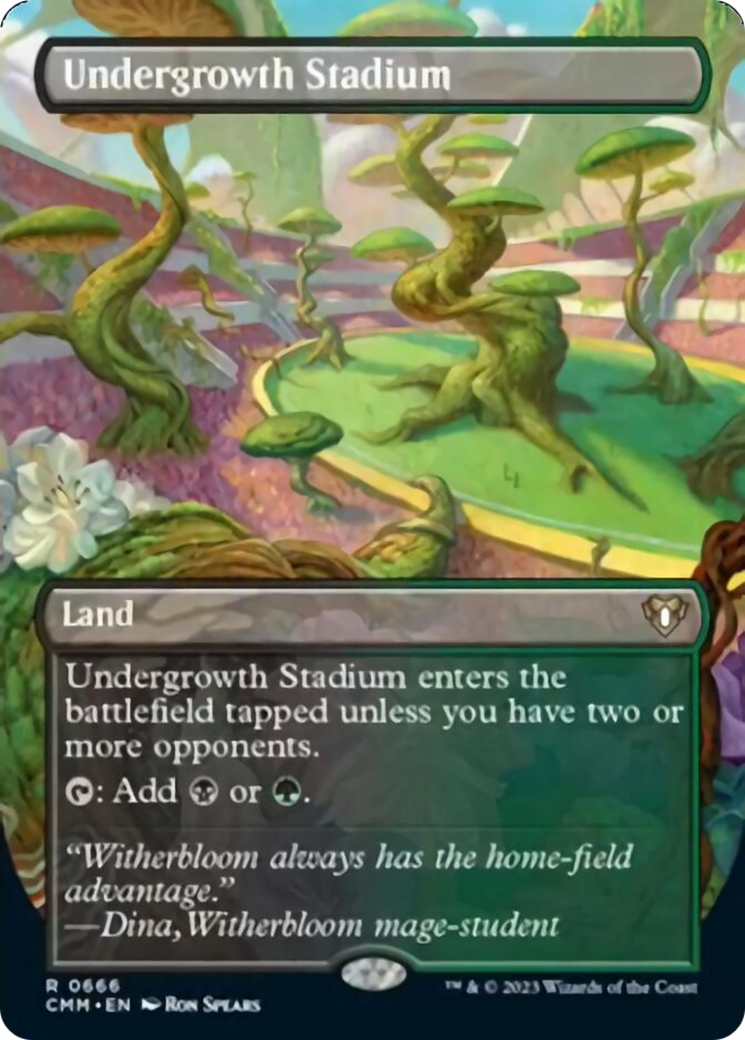 Undergrowth Stadium (Borderless Alternate Art) [Commander Masters] | Gear Gaming Fayetteville