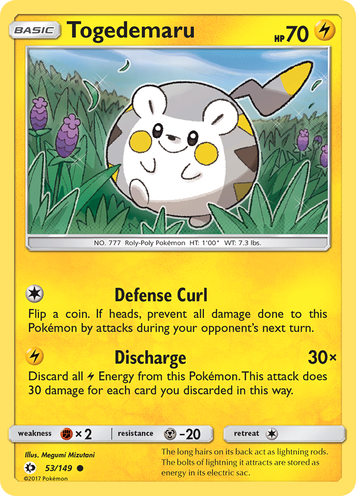 Togedemaru (53/149) [Sun & Moon: Base Set] | Gear Gaming Fayetteville