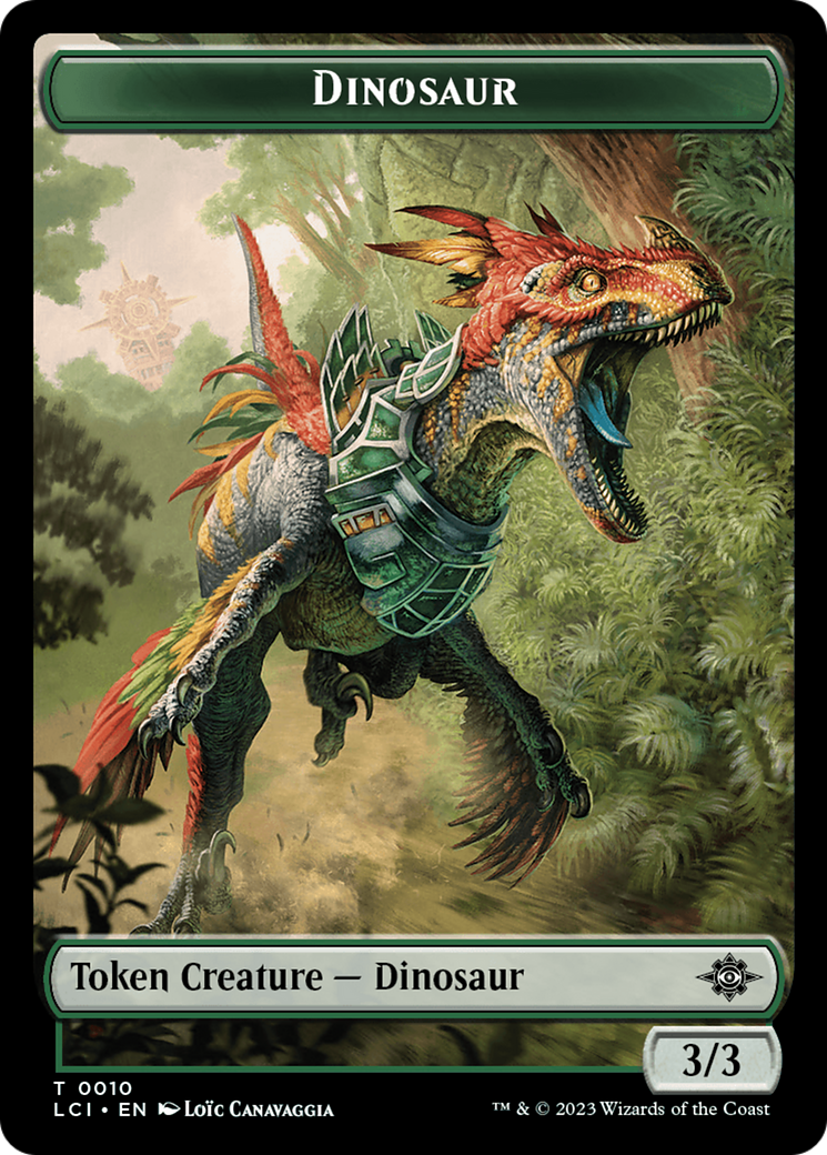 Dinosaur Token (0010) [The Lost Caverns of Ixalan Tokens] | Gear Gaming Fayetteville