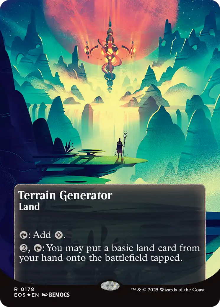 Terrain Generator (0178) (Borderless) (Galaxy Foil) [Edge of Eternities: Stellar Sights] | Gear Gaming Fayetteville