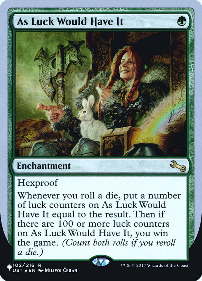 As Luck Would Have It (Unfinity Foil Edition) [The List] | Gear Gaming Fayetteville