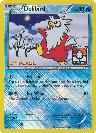 Delibird (38/149) (League Promo 3rd Place) [Black & White: Boundaries Crossed] | Gear Gaming Fayetteville