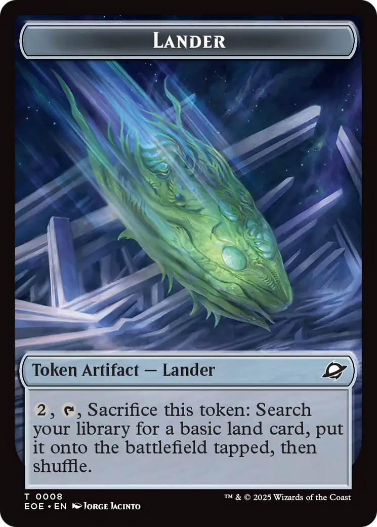 Robot // Lander (0008) Double-Sided Token [Edge of Eternities Tokens] | Gear Gaming Fayetteville
