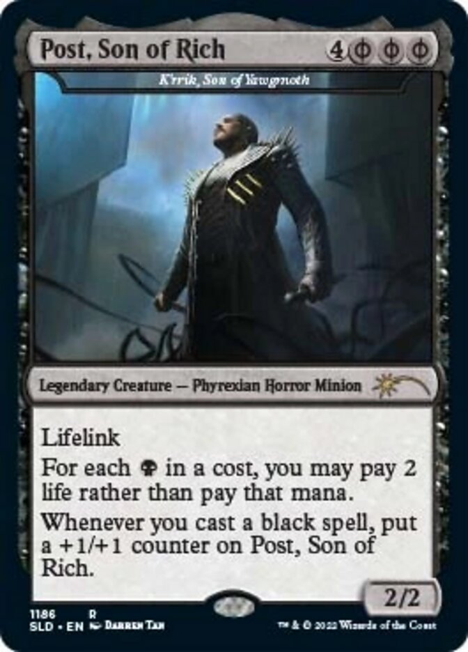 K'rrik, Son of Yawgmoth - Post, Son of Rich [Secret Lair Drop Series] | Gear Gaming Fayetteville