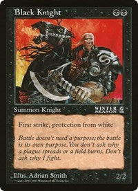 Black Knight (Oversized) [Oversize Cards] | Gear Gaming Fayetteville