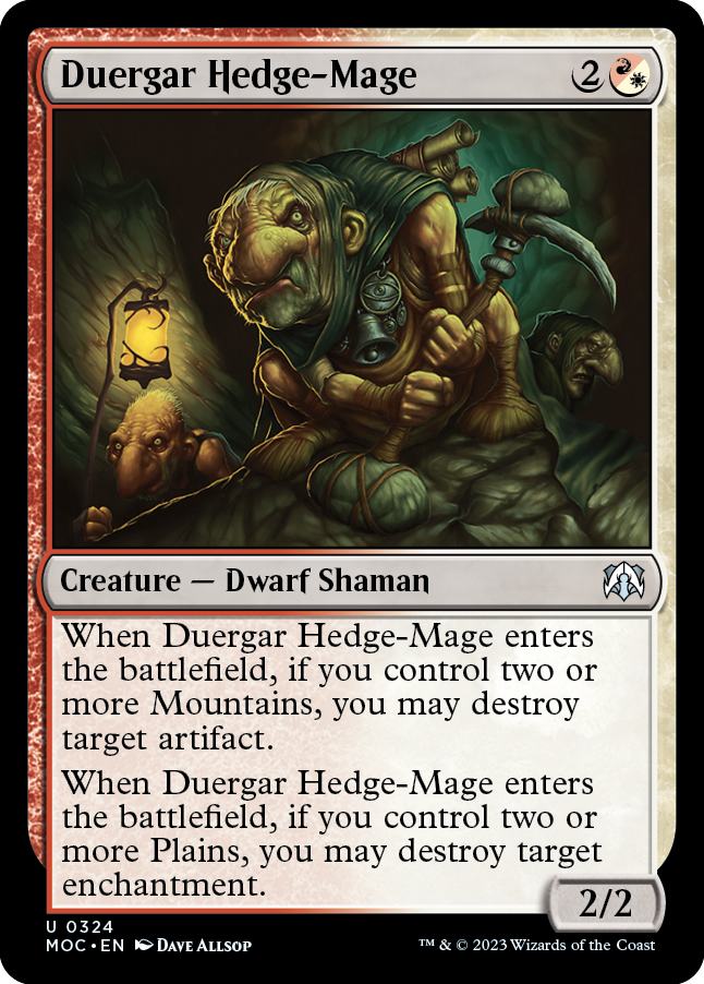 Duergar Hedge-Mage [March of the Machine Commander] | Gear Gaming Fayetteville